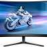 27" Монитор Philips Evnia 5000 27M2C5200W,  1920x1080,  VA,  280Гц,  2хHDMI,  1хDP,  изогнутый, стальной [27m2c5200w (00/01)]